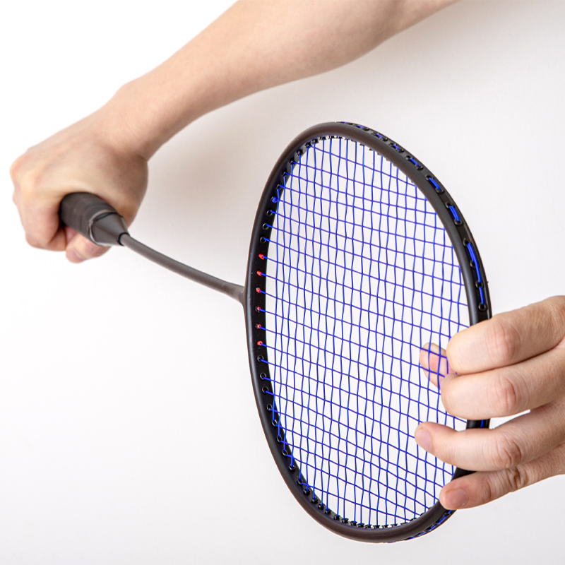 Badminton Racket 20-24 lbs Carbon Firber Single Solo Training | Shopee ...