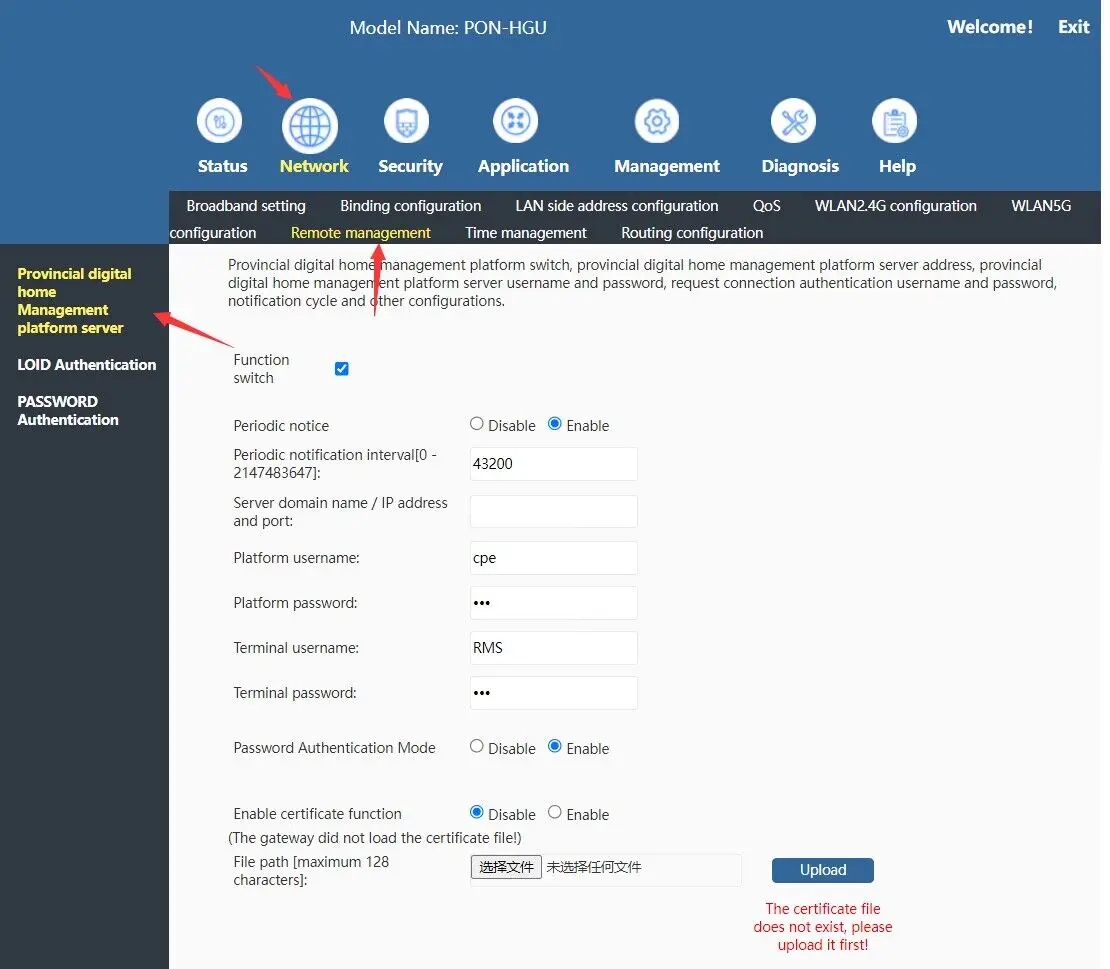 PT939G EPON GPON XPON ONU Dual Band 2.4G+5g wifi English version ...