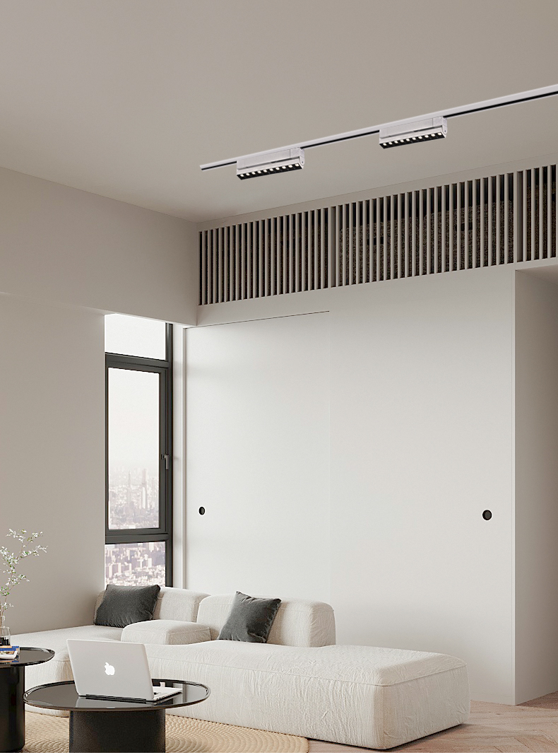 LED Track Light Spotlight Linear Ceiling Spot Light Rectangle Rail Lamp ...