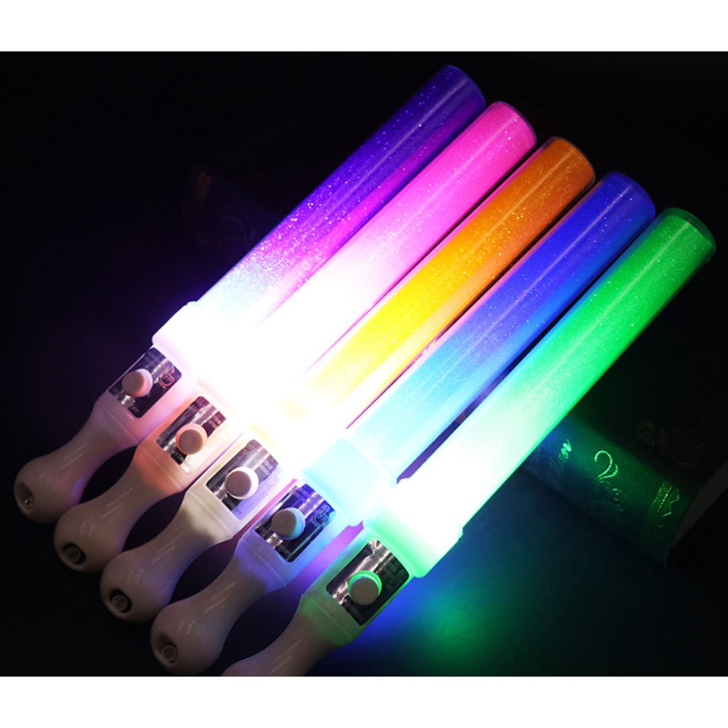 Multi Color Flashing LED Atomic electric Raver Light Stick Glow Shining ...