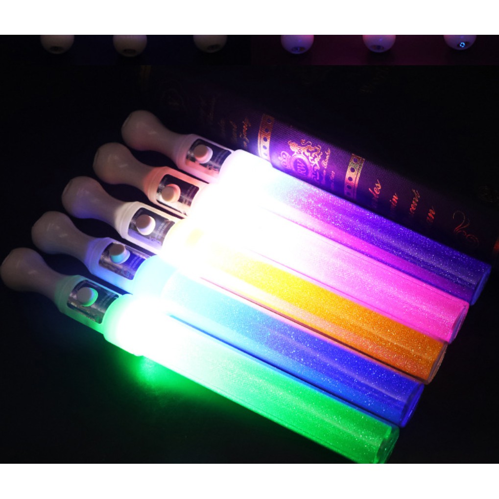 Multi Color Flashing LED Atomic electric Raver Light Stick Glow Shining ...