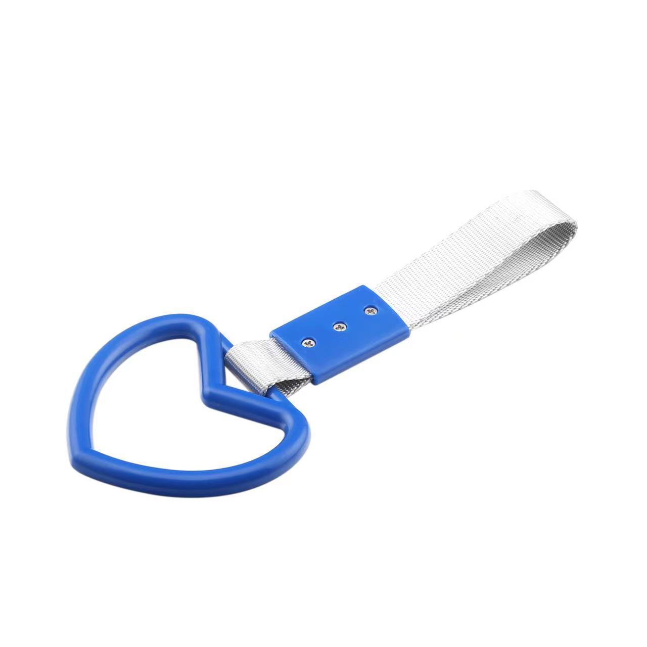 JDM Heart-shaped Car Static Belt Decorative Warning Rings Rear Bumper ...