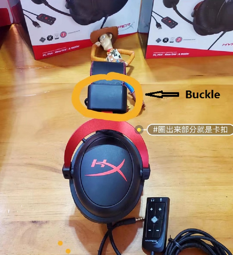 Replacement Headband Plastic Hinge Buckle For Kingstone HyperX Alpha S ...
