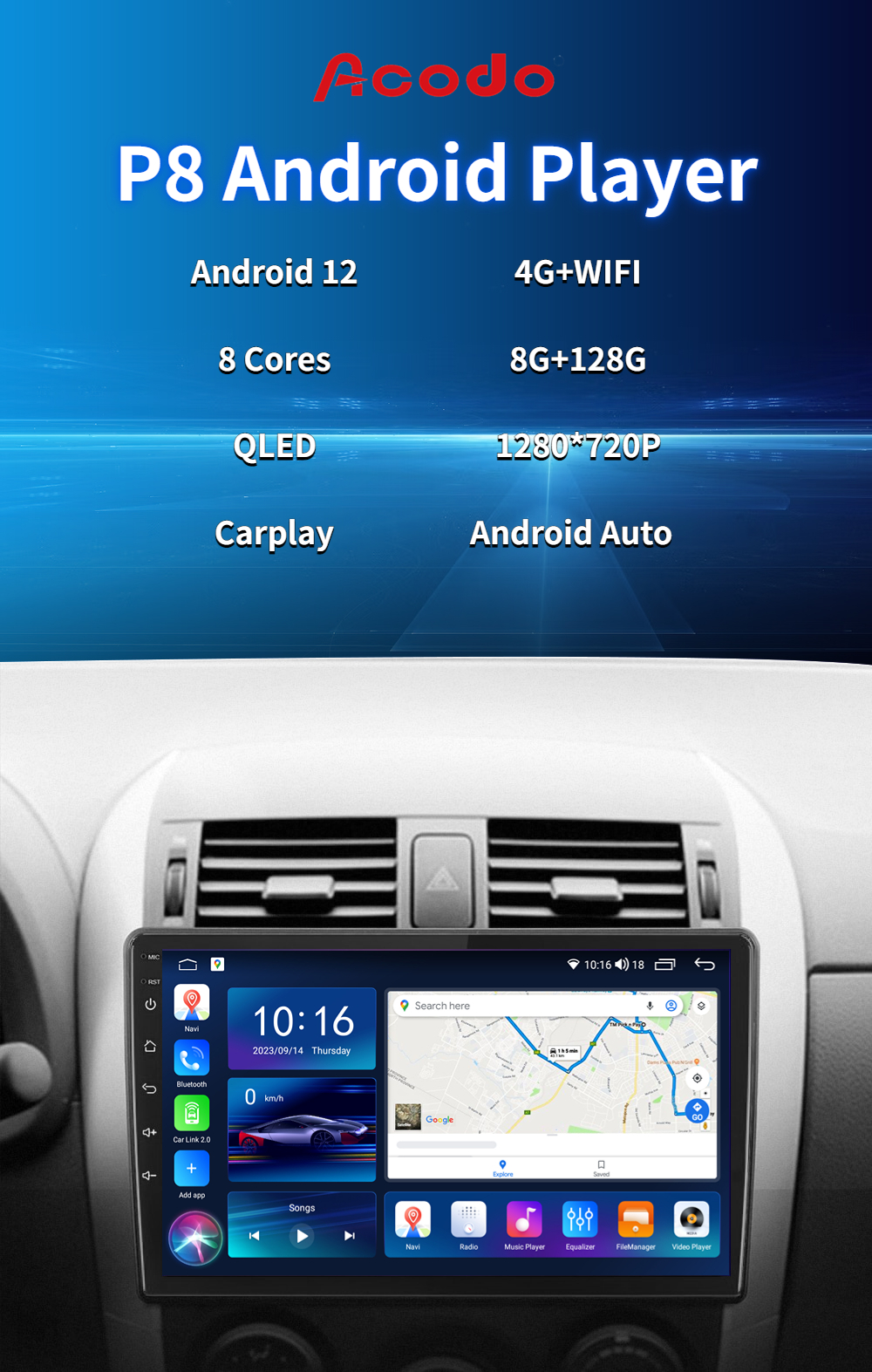 For Mitsubishi Montero Pajero 2006-2016 Android Car Stereo Support ...