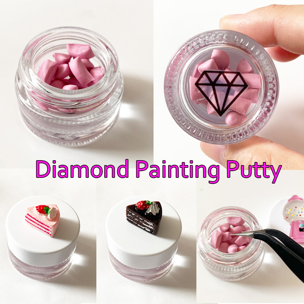 Diamond Painting Putty Tiny Piece Sticky Wax Alternative DIY 5D Painting with Diamonds Accessories Tool Container Jar Putty