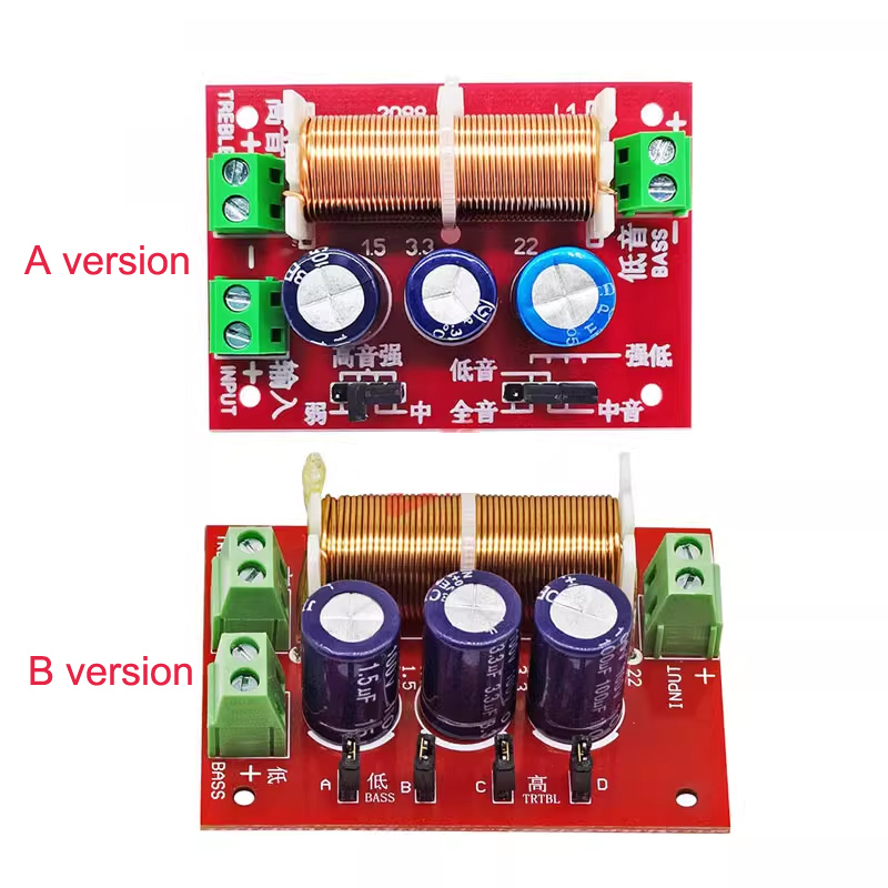 1pc 400W bass two-way solder-free DIY debuggable universal audio ...