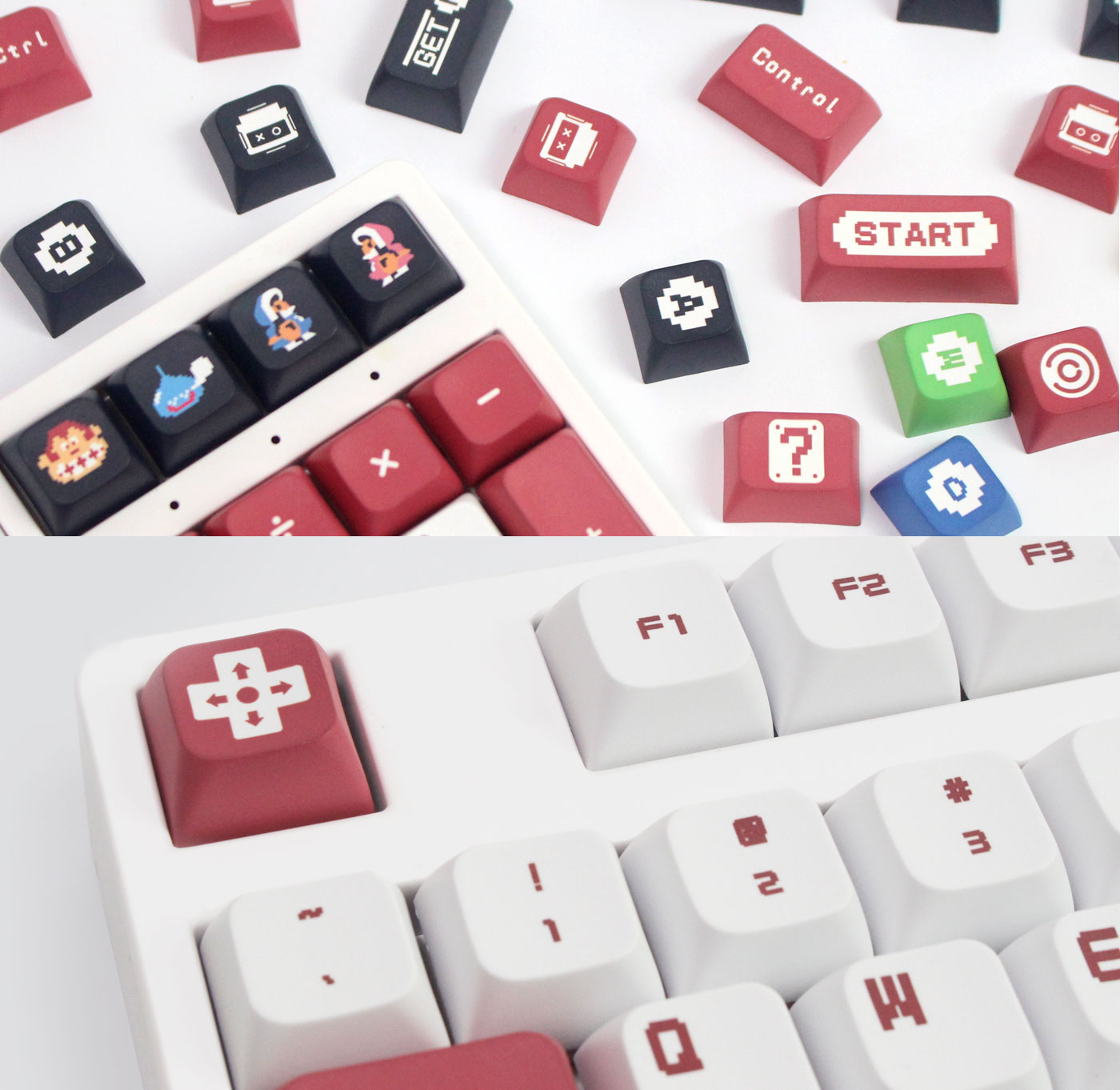GMK Game Console Keycap, 134 Keys PBT Keycaps XDA Profile DYE-SUB ...