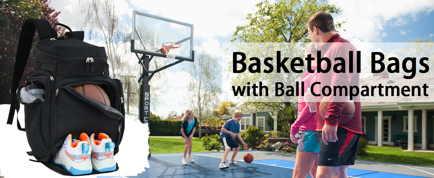 basketball backpack bag With Large shoe and ball compartment, soccer ...