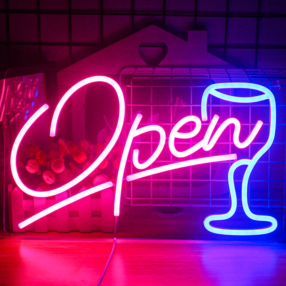 Cheers Neon Sign Bar Sign Colorful Led Beers Live Music Have Nice Day ...