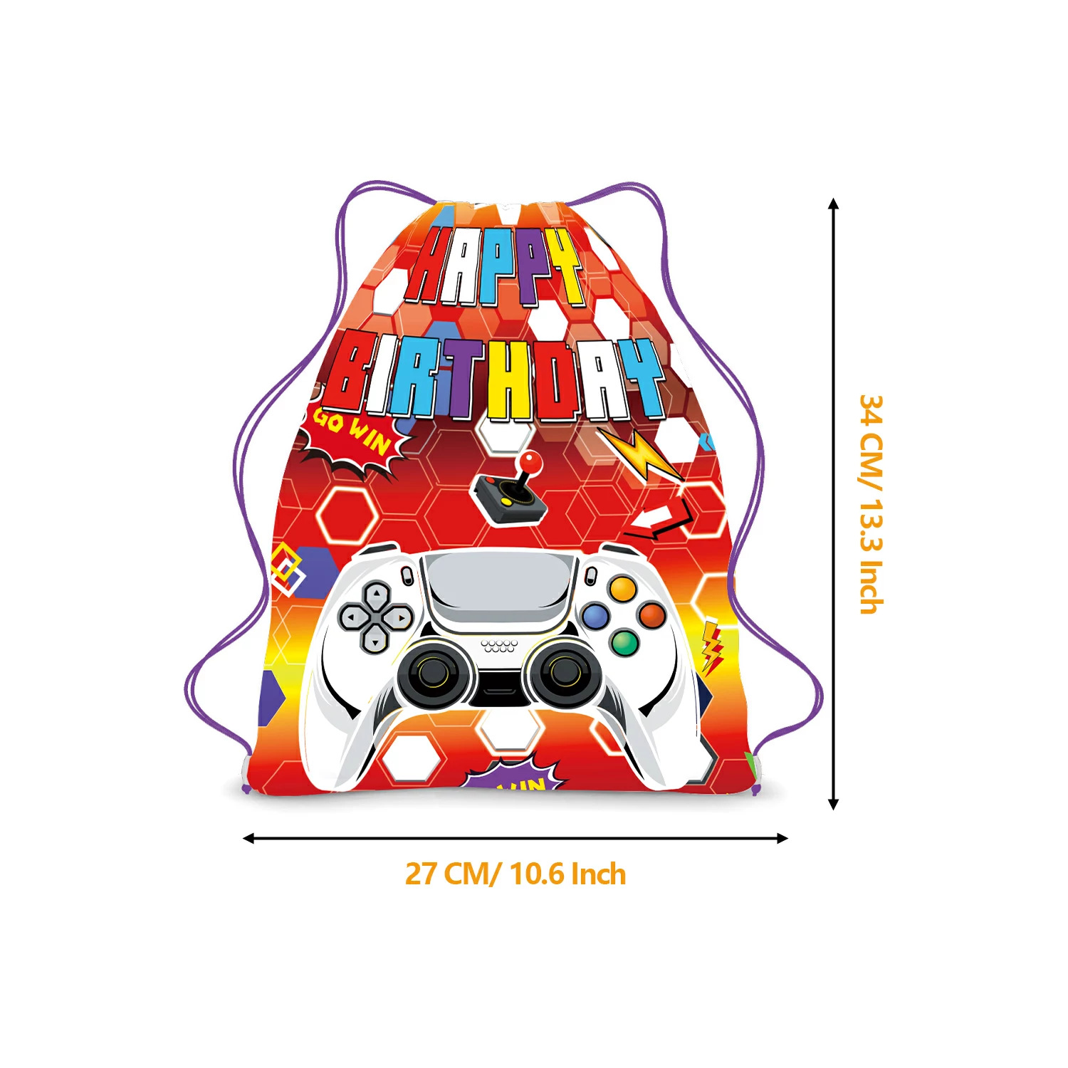 1pcs Video Game Gamepad Theme Backpack Game On Party Non-woven ...