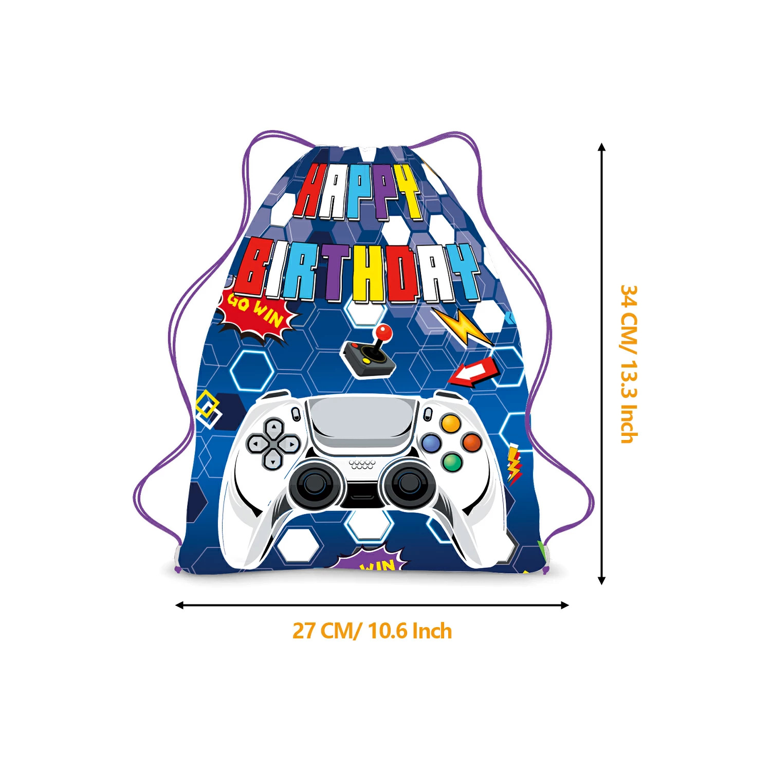 1pcs Video Game Gamepad Theme Backpack Game On Party Non-woven ...