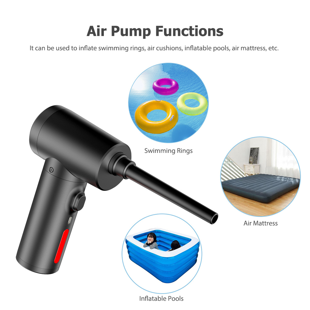 [IN STOCK] Multifunctional Cordless Electric Air Duster & Air Pump 2-in ...