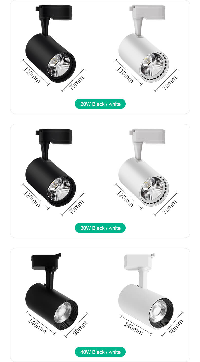 FRM Track Lights Full Set of LED Rail Lights Concentrated Light ...