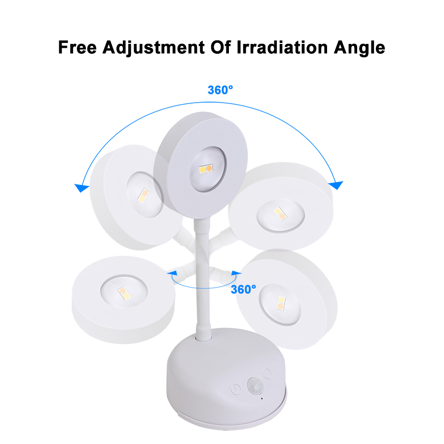 LED Motion Sensor Night Light with Remote Control 3 Colors Wireless USB ...