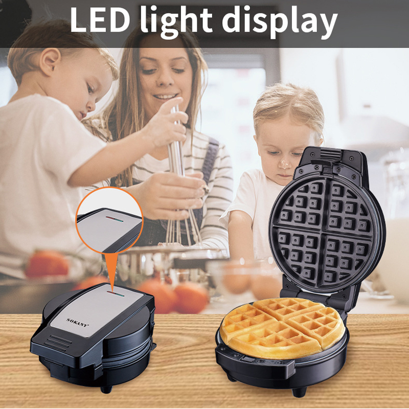 600W Electric Double Layer Heating Sandwich Maker and Waffle Maker