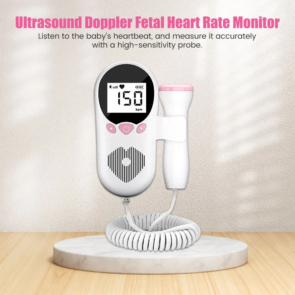 Doppler Fetal Heart Rate Monitor for baby Heartbeat monitor no ...