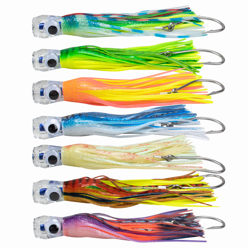 Bionic Squid Hook 110g/230mm Sea Fishing Tuna Trolling Lure | Shopee ...