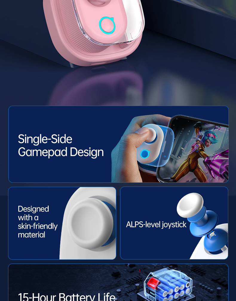 【Free Gift】HG Mobile Game Joystick Game Accessories League Of Legends ...
