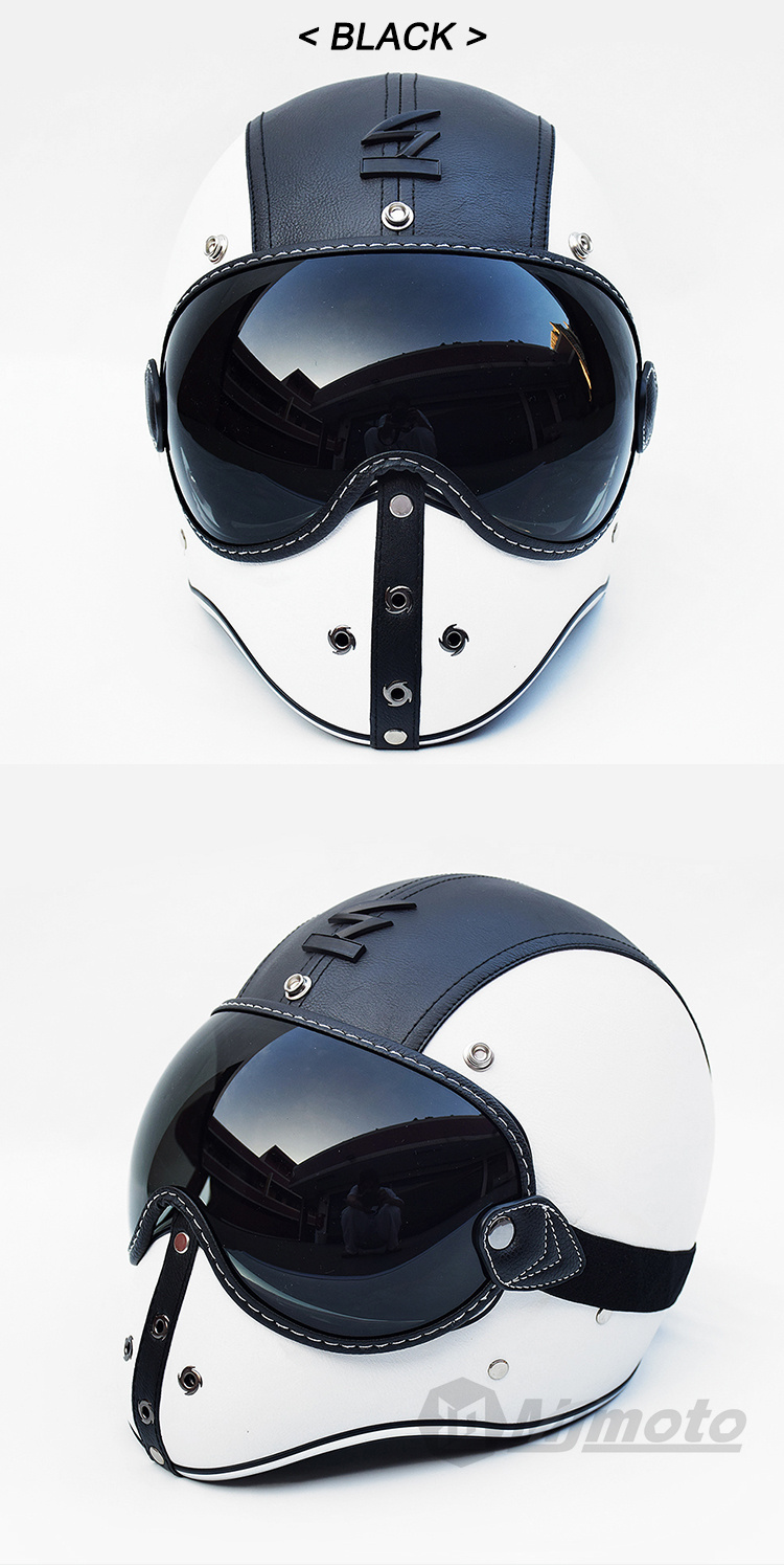 Vintage Motorcycle Helmet Lens Multicolor Hd View Face Shield Windproof ...