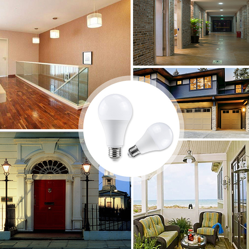 LED Sensor Bulb E27 5W 9W 12W Dusk To Dawn Smart Lamp Bulb AC85V-265V ...