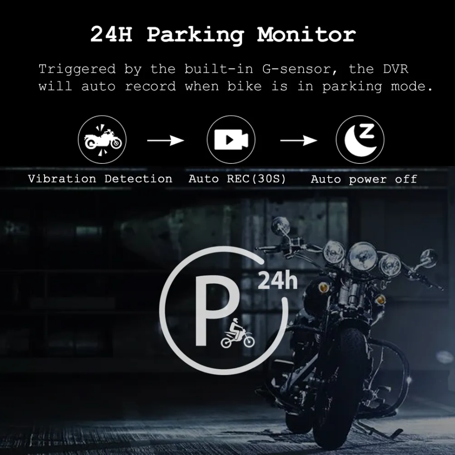 SYS VSYS Full Body Waterproof Motorcycle Camera Recorder WiFi Dual ...