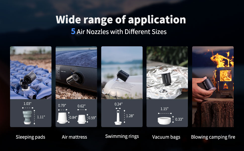 FLEXTAIL Tiny Pump X 2024 Outdoor Ultralight Air Pump Portable Camping