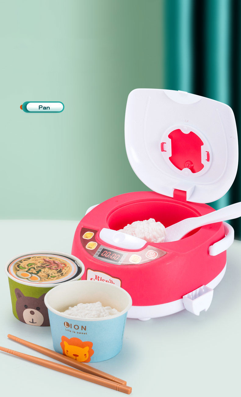 Rice Cooker Kid Kitchen Cooking Set Children Kitchen Toy Interactive ...