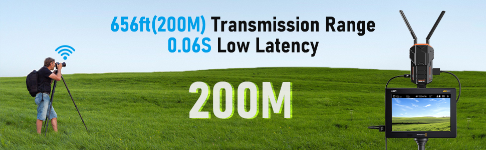 Lemorele R100 Wireless Transmission and Receiver Low Latency HDMI ...