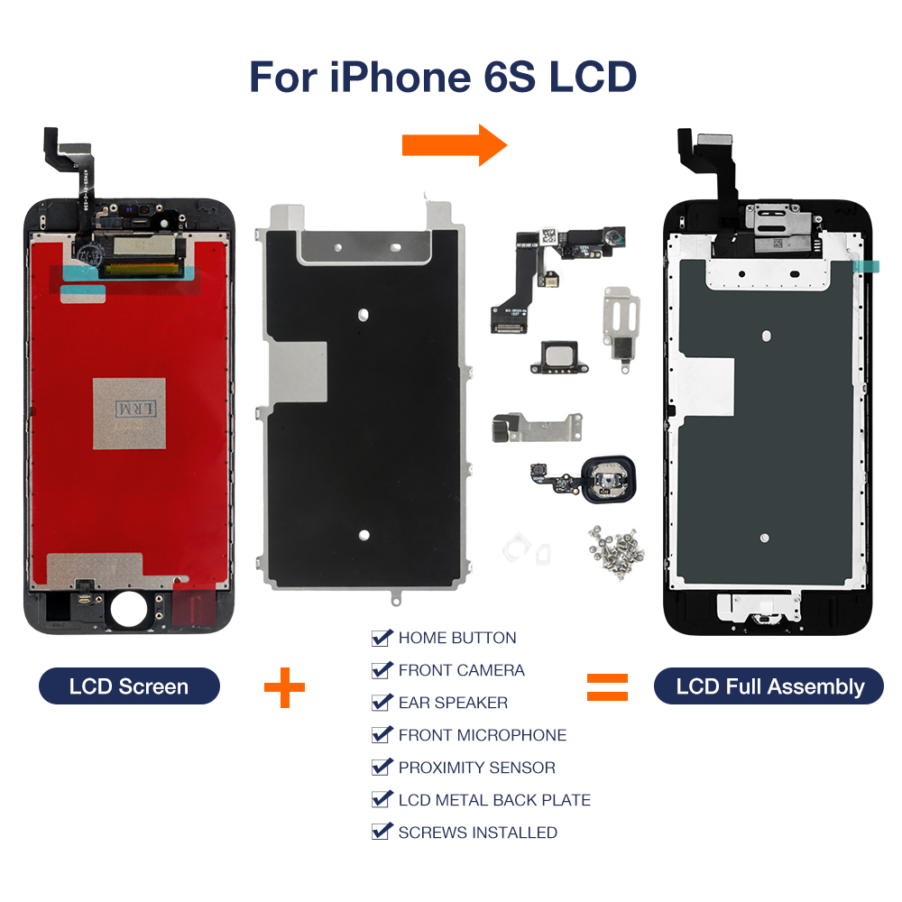 Complete LCD For iPhone 6 6P 6S 7 8 Plus Display Touch Screen Full ...