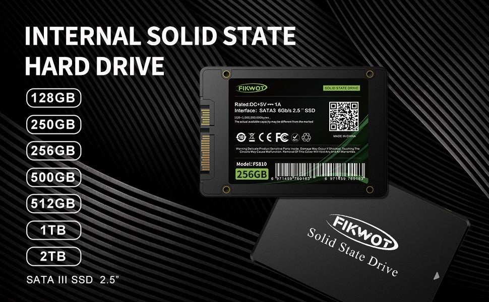 Fikwot FS810 2.5 Inch Internal SSD - SATA III 6Gb/s
