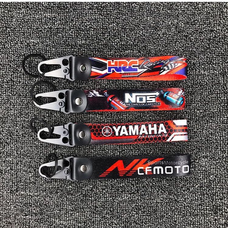 Motorcycle keychain high quality ribbon key chain Racing Key Ring Tag ...