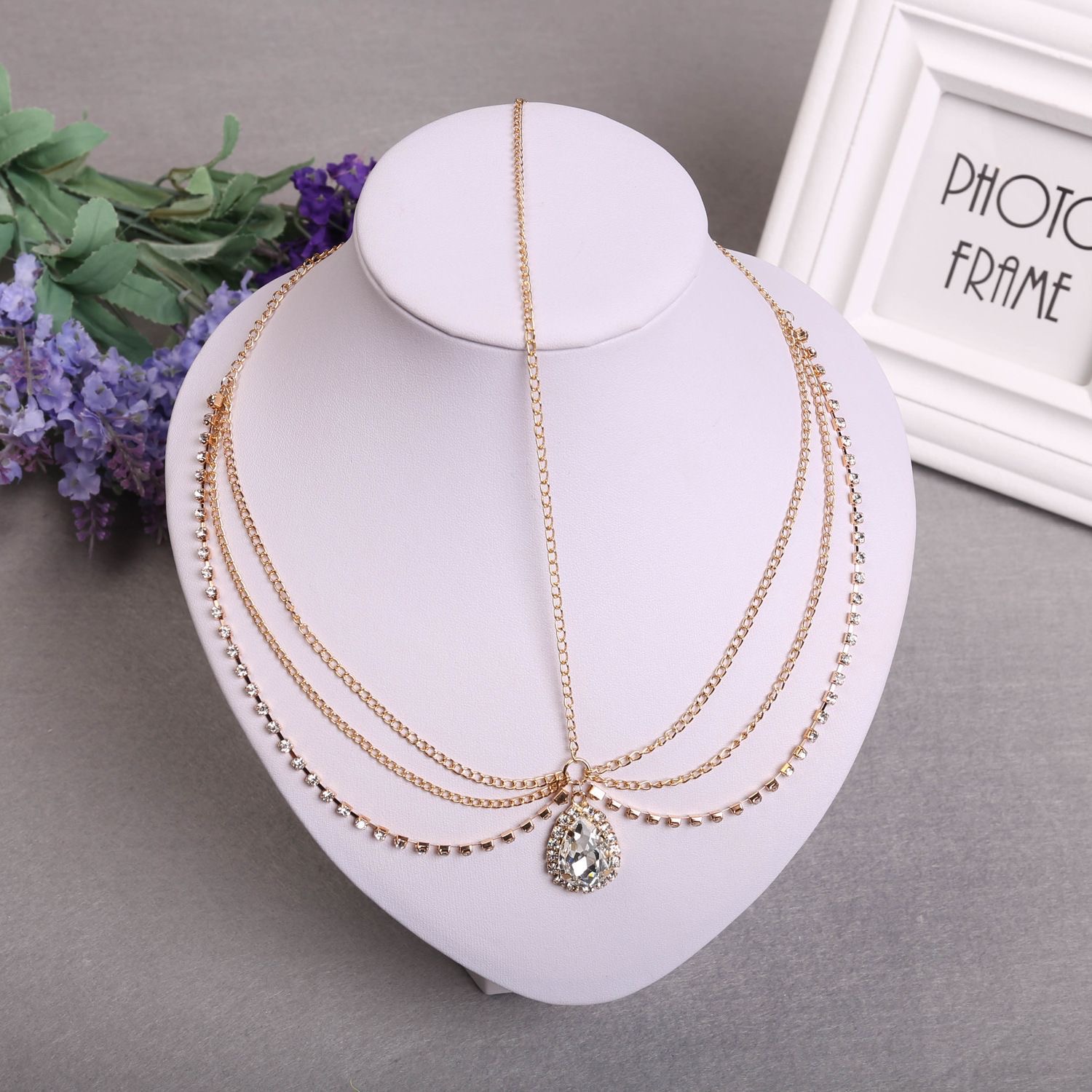 Forehead Fringed Headwear Girl Dancing Photography Hair Ornaments