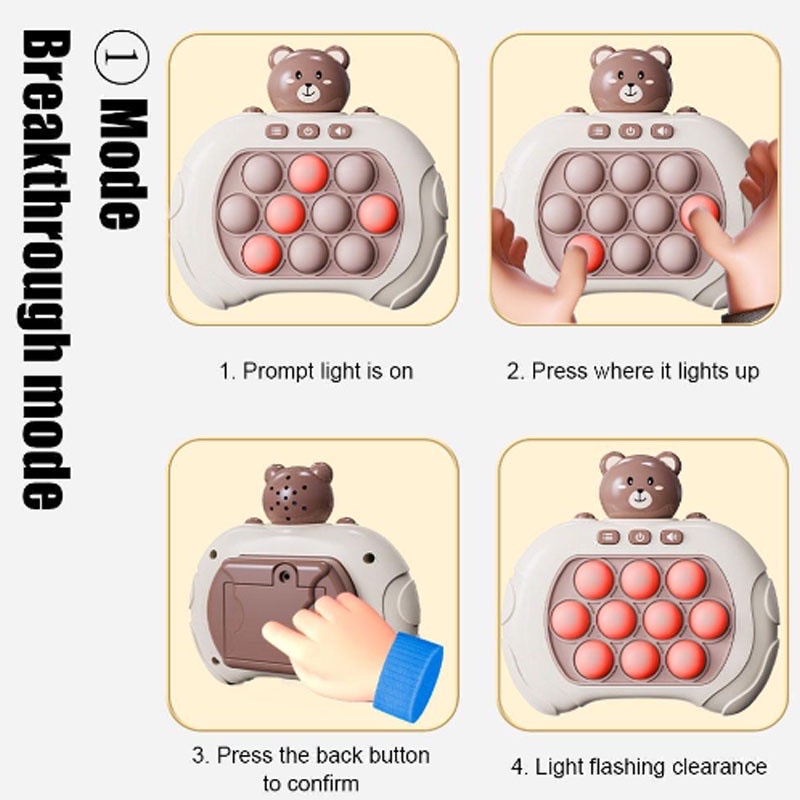 Gamepad Pop It PRO The Light-Up Pattern Popping Game Fidget Anti Stress ...