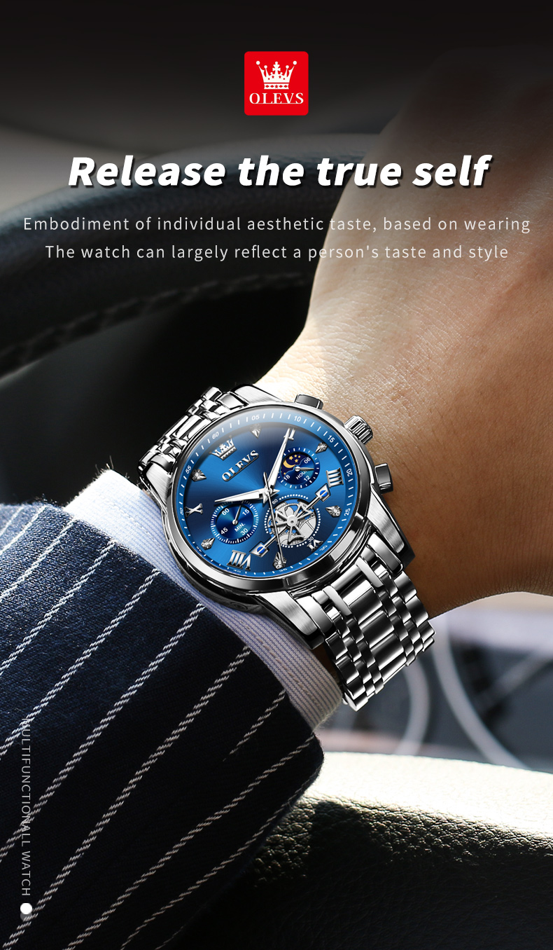 Olevs Top Watches For Men 2018 Olevs 6638 Mechanical Wristwatch