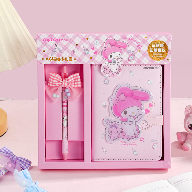 Sanrio Authorized Kuromi Handbook Gift Box Set Girls Children Cute Gift ...
