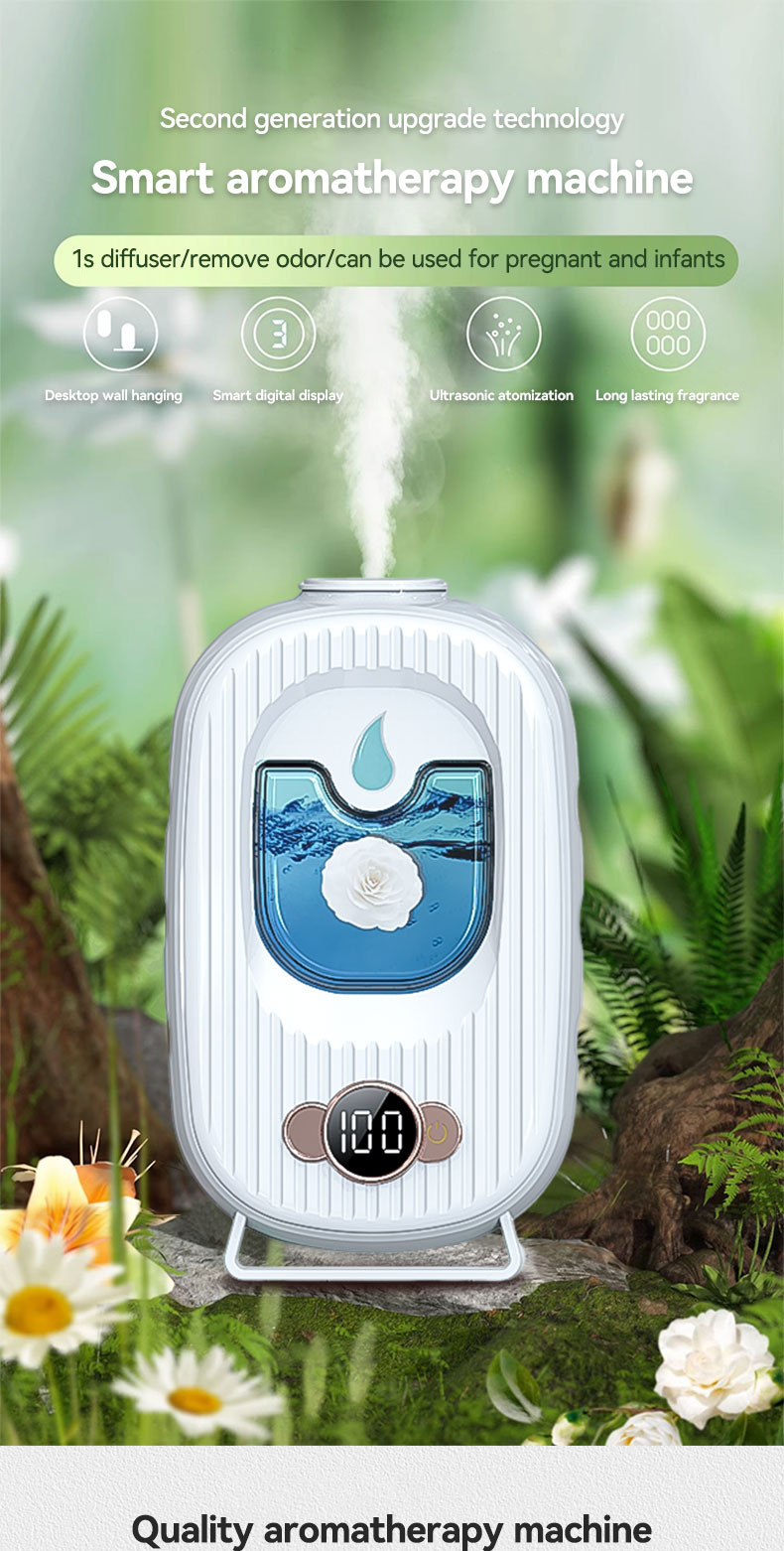 Automatic Aroma Diffuser humidifiers Essential oi Digital display ...