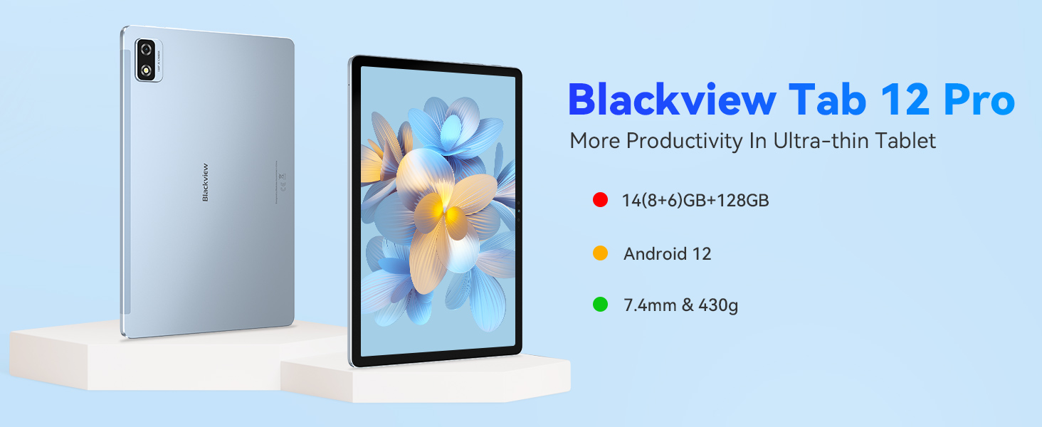 Blackview Tab 12 Pro 8+128GB Widevine L1  Blackview Global – Blackview  Official Store