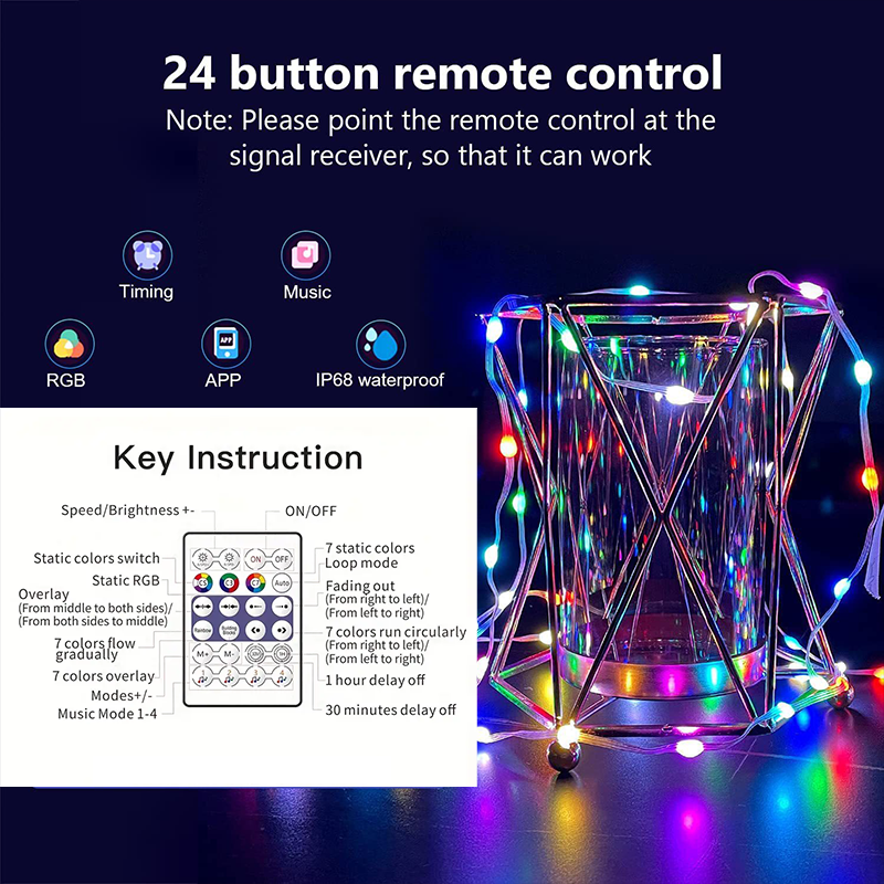 RGB LED Strip Lights 20M 10M Smart APP Control Bluetooth Music Sync ...