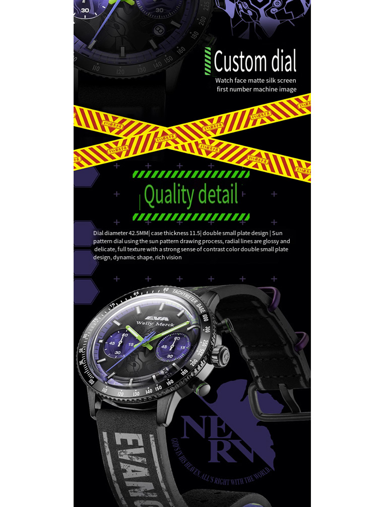 Wellymerck EVA quartz watch [EVA Genuine Co-Branded] Men's New Style ...