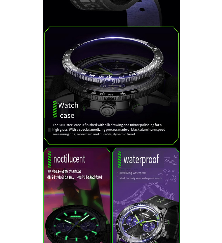 Wellymerck EVA quartz watch [EVA Genuine Co-Branded] Men's New Style ...