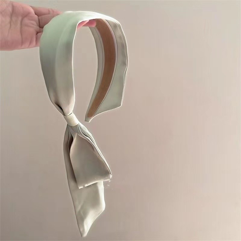 [Magpie]French streamer all-in-one hairband summer retro milk green ...