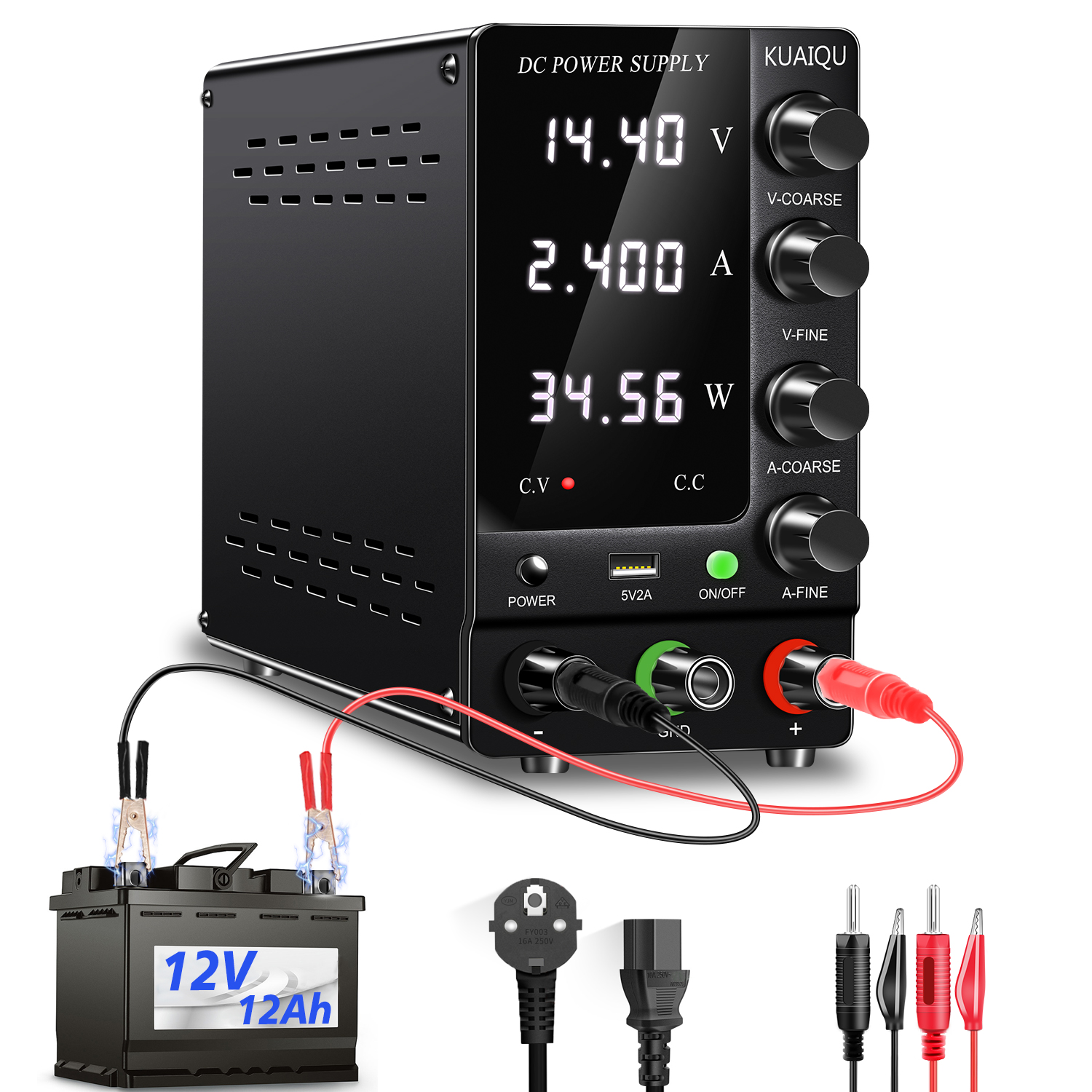 NICE-POWER Battery Charging DC Power Supply Variable 30V 30A 60V 20A ...