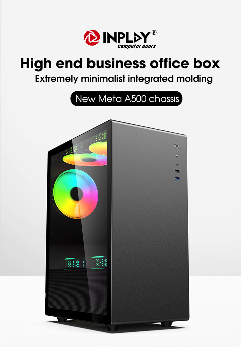 PC Case Inplay Case Meta A500 Gaming Computer Case Mid-Tower M-ATX ...