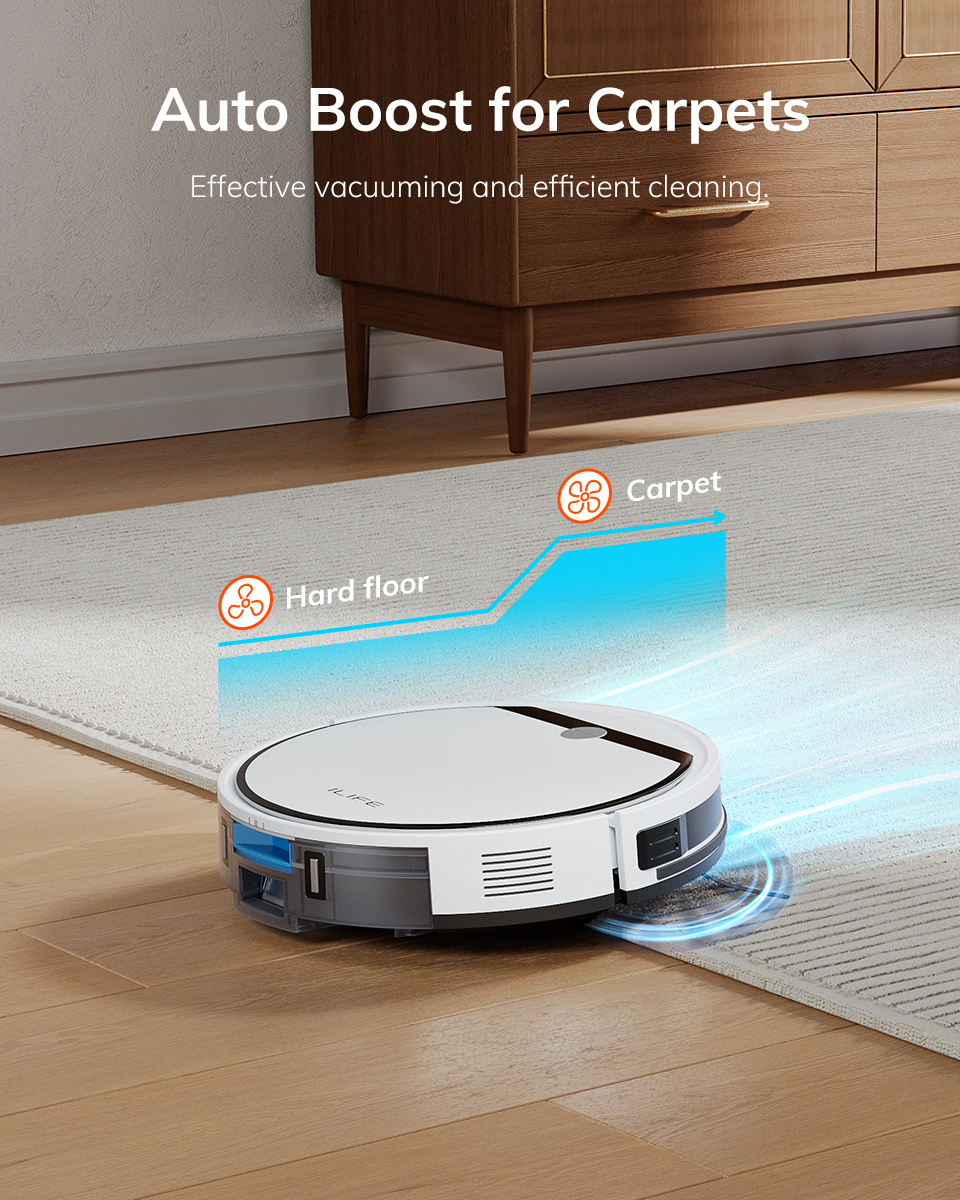 ILIFE V3s Max/V3x Navigation Smart Robot Vacuum Cleaner Mopping Robot ...