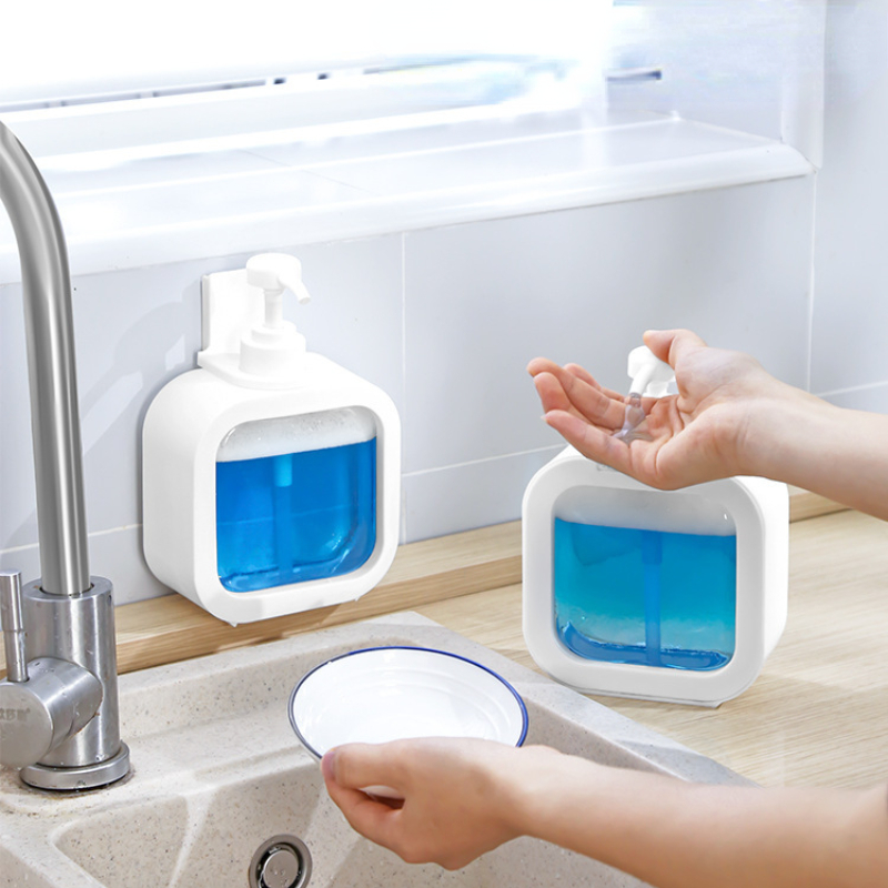 500/300ML Clear Plastic Pump Bottles Kitchen Liquid Soap Dispenser ...