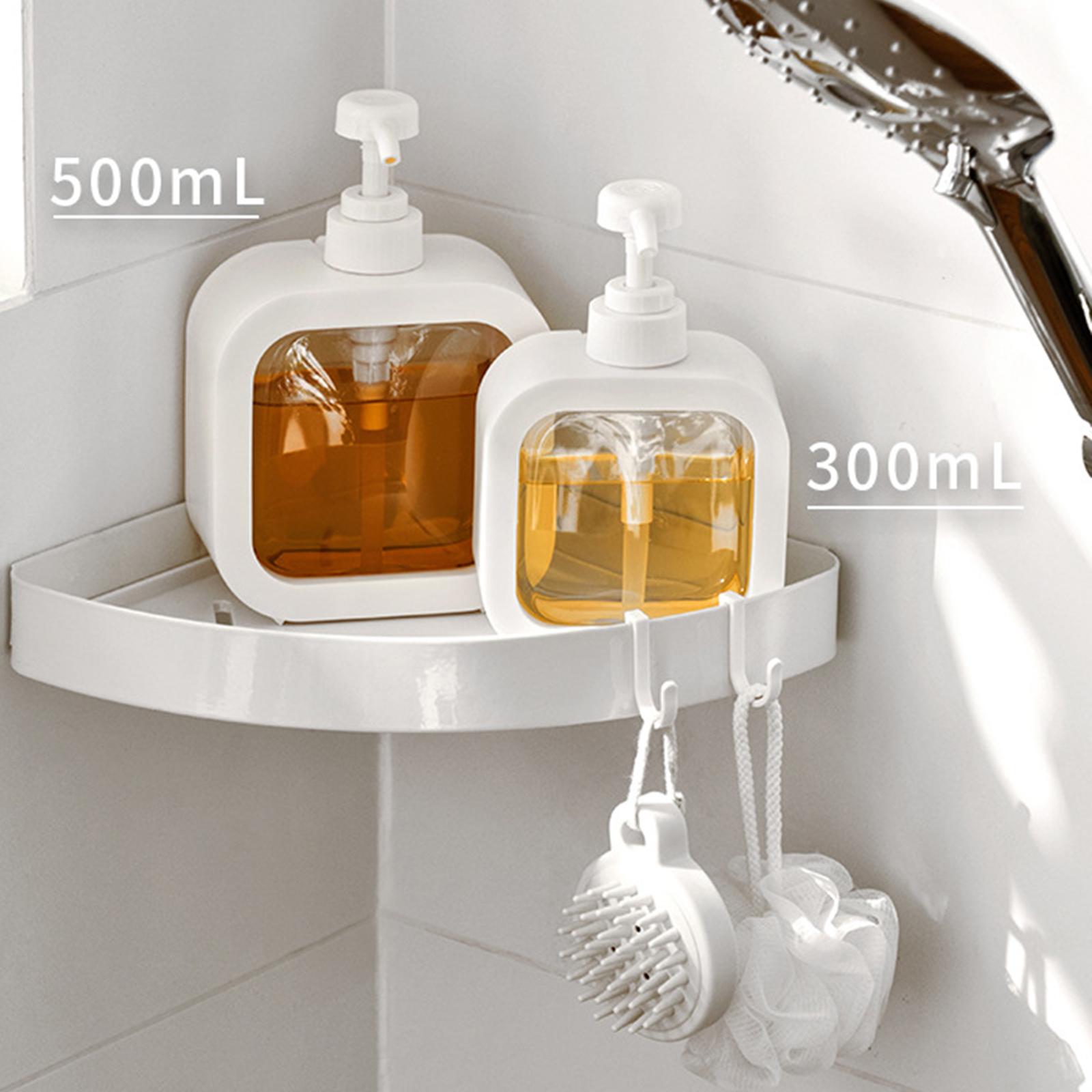 500/300ML Clear Plastic Pump Bottles Kitchen Liquid Soap Dispenser ...