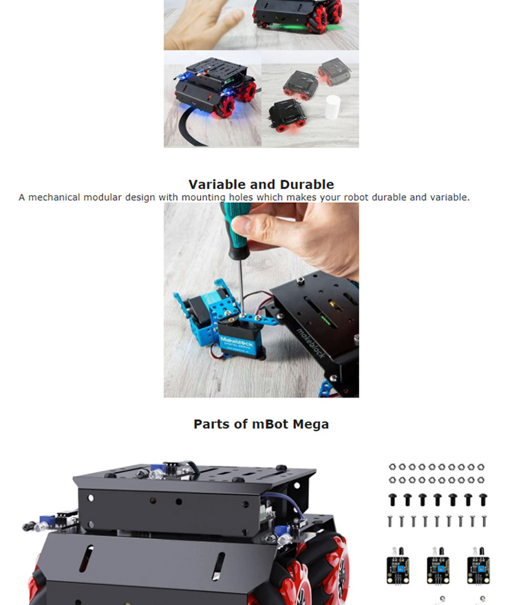Makeblock mBot Mega Robot Kit, Compatible with Raspberry Pi, Coding ...