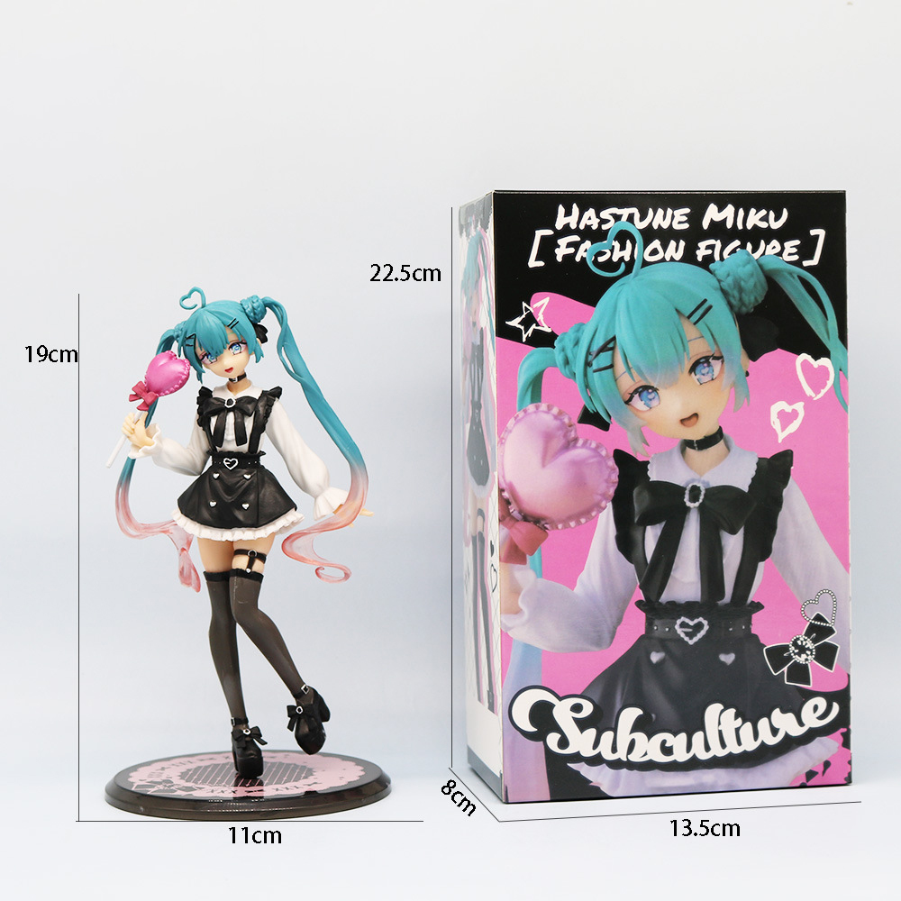 19cm Japan Anime Virtual Idol Hatsune Miku Figure Miku Vocaloid Love ...