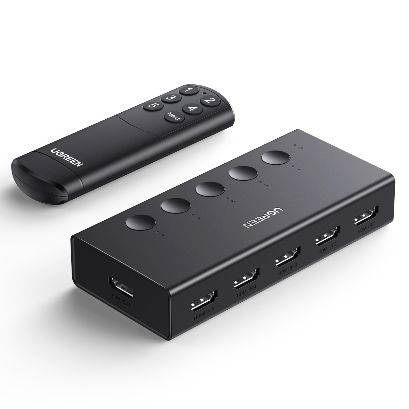 UGREEN 4k 60HZ HDR 5-in-1-out HDMI Splitter with Remote for laptop PS5 ...
