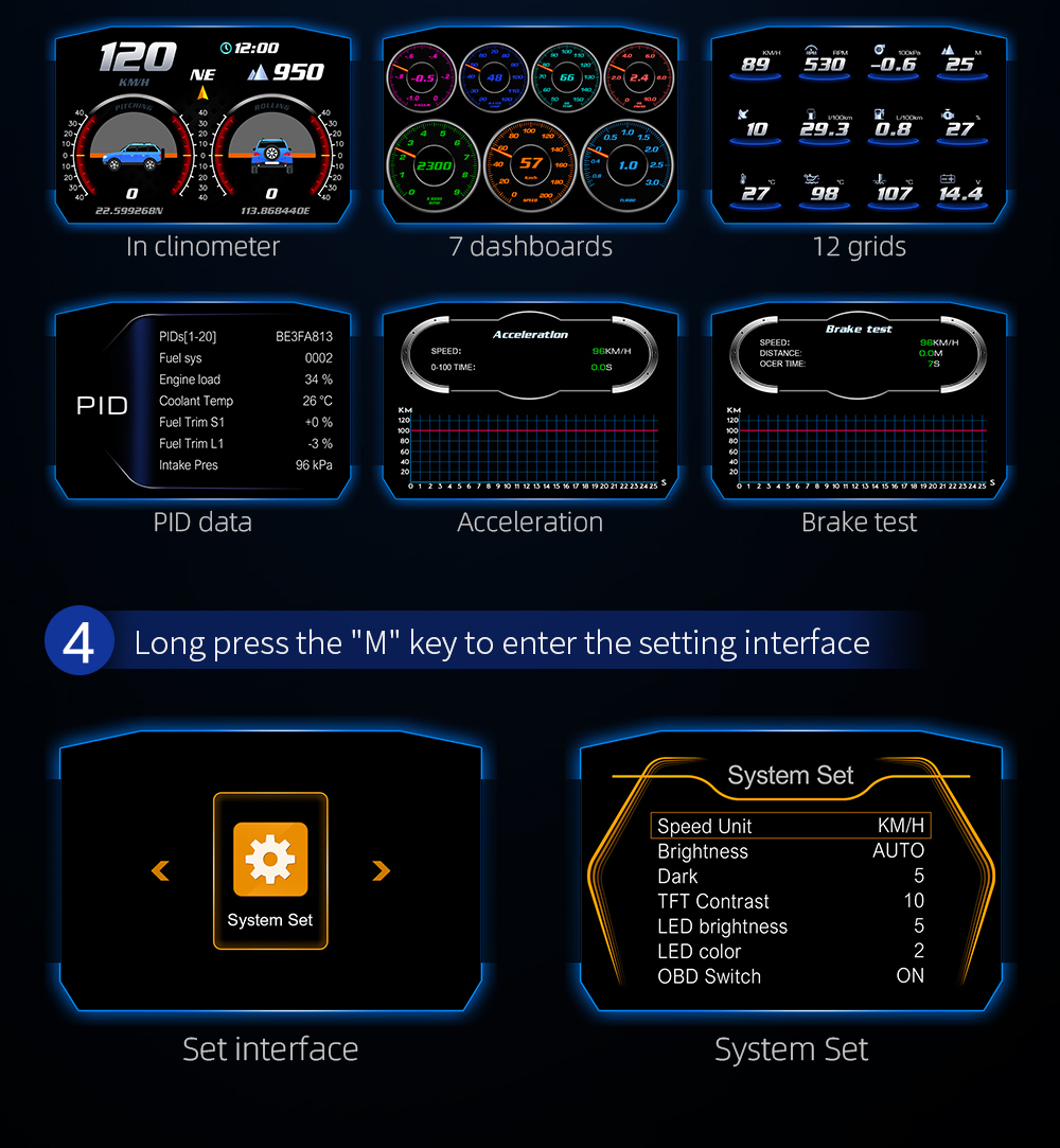 NEW P1 OBD OBD2 Meter PERODUA ATIVA YARIS SAGA VVT BEZZA AXIA Gauge ...